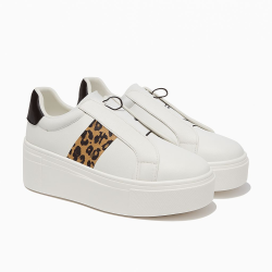 New Look Leopard Accent Platform Sneakers